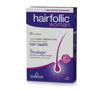  VITABIOTICS Wellwoman Hairfollic Women Συμπλήρωμα για την Γυναικεία Τριχόπτωση 60s, fig. 1 