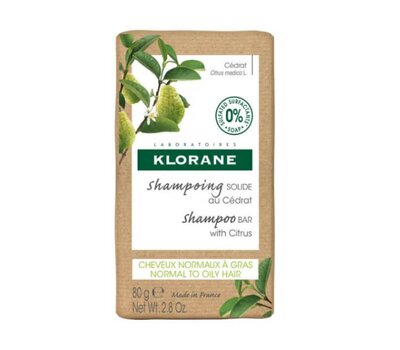  KLORANE Shampoo Bar with Citrus Στέρεο Σαμπουάν με Κίτρο για Κανονικά Μαλλιά με Τάση Λιπαρότητας, 80gr, fig. 1 