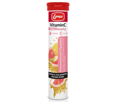  LANES Vitamin C Plus Beauty 500mg Pink Lemonade 20 Αναβράζοντα Δισκία, fig. 1 