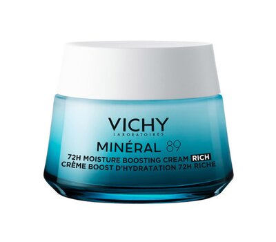  VICHY Mineral 89 Riche 72ωρη Κρέμα Προσώπου για Ενυδάτωση με Υαλουρονικό Οξύ Πλούσιας Υφής (Για Ξηρή Επιδερμίδα) 50ml, fig. 1 