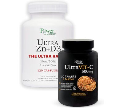  POWER HEALTH Promo Power Of Nature The Ultra Range Ultra Zn+D3 120 caps & UltraVit-C 500mg 20 tabs, fig. 1 