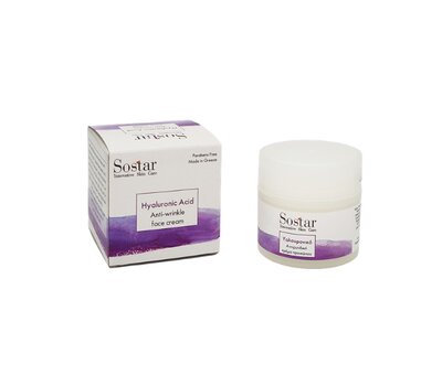 SOSTAR - FOCUS Hyaluronic Acid Anti-ageing Face Cream Αντιγηραντική Κρέμα Προσώπου με Υαλουρονικό Οξύ, 50ml, fig. 1 