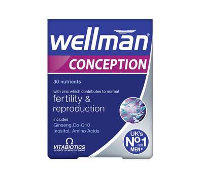  VITABIOTICS Wellman Conception Συμπλήρωμα για την Καλή Ανδρική Αναπαραγωγική Υγεία 30Tabs, fig. 1 