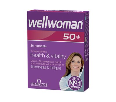  VITABIOTICS Wellwoman 50+ Συμπλήρωμα Ειδικά Σχεδιασμένη για Γυναίκες άνω των 50 Ετών, 30Tabs, fig. 1 