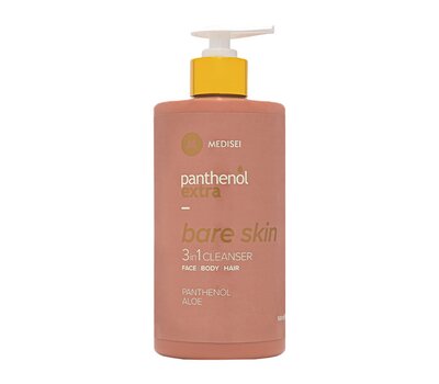  PANTHENOL Extra Bare Skin 3in1 Cleanser Γυναικείο Καθαριστικό για Σώμα, Πρόσωπο και Μαλλιά 500ml, fig. 1 