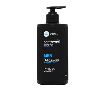  PANTHENOL Extra Men 3 In 1 Cleanser, Ανδρικός Καθαρισμός για Πρόσωπο, Σώμα & Μαλλιά 500ml, fig. 1 