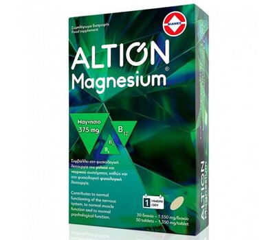  ALTION Magnesium Συμπλήρωμα Διατροφής με Μαγνήσιο 375mg, 30tabs, fig. 1 