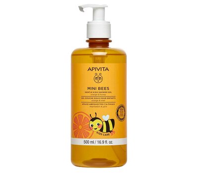  APIVITA Mini Bees Gentle Kids Shower Gel Αφρόλουτρο για Παιδιά με Πορτοκάλι & Μέλι 500ml, fig. 1 