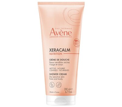  AVENE XeraCalm Nutrition Shower Cream Κρεμοντούς Καθαρισμού & Ενυδάτωσης για Πρόσωπο & Σώμα, 200ml, fig. 1 