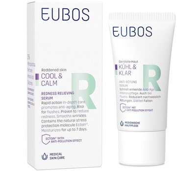  EUBOS Cool & Calm Redness Relieving Serum, Καταπραϋντικός Ορός για την Ερυθρότητα 30ml, fig. 1 