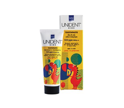 INTERMED Unident Kids Toothpaste Παιδική Οδοντόκρεμα 500ppm Φθόριο 2ετών+, 50ml, fig. 1 