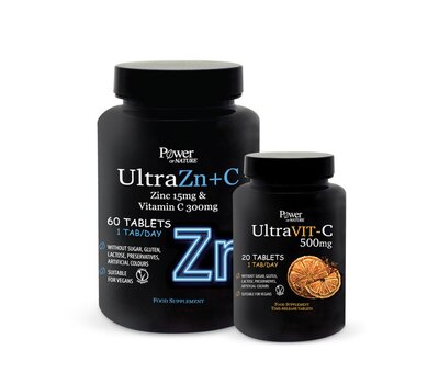  POWER HEALTH Power Of Nature Ultra Zn + C 300mg 60tabs & Ultra Vit-C 500mg 20tabs, fig. 1 