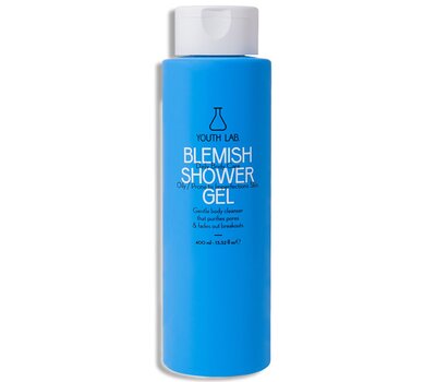  YOUTH LAB Blemish Shower Gel Αφρίζον τζελ καθαρισμού σώματος, για έλεγχο και πρόληψη των εξάρσεων ακμής σε πλάτη, στήθος & μπράτσα 400ml, fig. 1 
