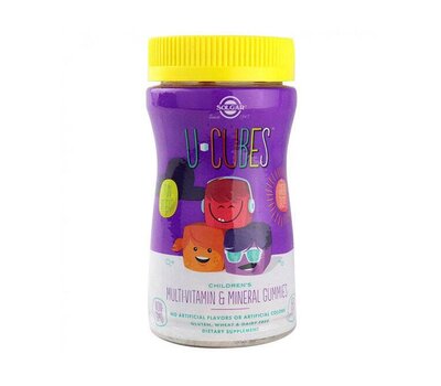  SOLGAR Multi-Vitamin & Mineral Gummies U-Cubes Παιδική Πολυβιταμίνη, 60ζελεδάκια, fig. 1 