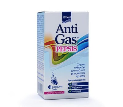  INTERMED AntiGas Pepsis με Γεύση Λεμόνι, 14eff. tabs, fig. 1 