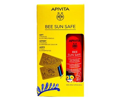  APIVITA Promo Bee Sun Safe με Ενυδατική Αντηλιακή Λοσιόν για Παιδιά SPF50, 200ml & Δώρο 2 Puzzle & Ξυλομπογιές, fig. 1 