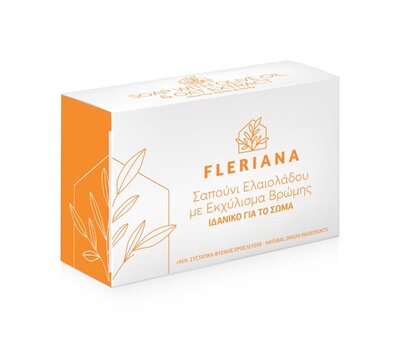  POWER HEALTH Fleriana Σαπούνι Ελαιολάδου για το Σώμα με Εκχύλισμα Βρώμης, 100gr, fig. 1 