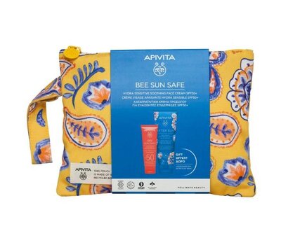  APIVITA Promo Bee Sun Safe Καταπραϋντική Κρέμα Προσώπου για Ευαίσθητες Επιδερμίδες SPF50+, 50ml & Δώρο Ενυδατικό After Sun, 100ml & Νεσεσέρ, fig. 1 