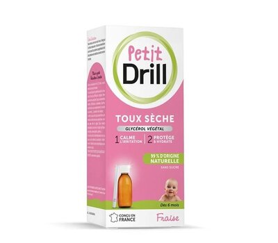  Pierre Fabre Petit Drill Παιδικό Σιρόπι για τον Ξηρό Βήχα με Γεύση Φράουλα για Βρέφη από 6 Μηνών & Παιδιά έως 6 Ετών, 125ml, fig. 1 