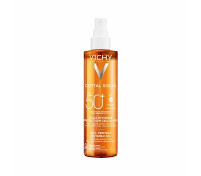  VICHY Capital Soleil Cell Protect Invisible Oil SPF50+, Αόρατο Αντηλιακό Λάδι 200ml, fig. 1 