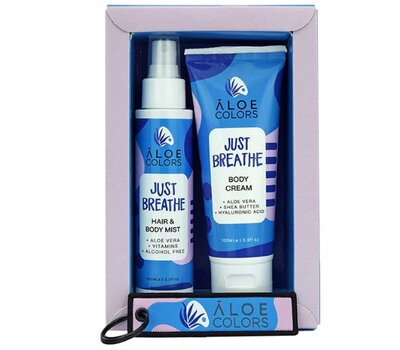  ALOE COLORS Promo Just Breathe με Body Cream Ενυδατική Κρέμα Σώματος, 100ml & Hair & Body Mist Ενυδατικό Σπρέι Σώματος & Μαλλιών, 100ml, fig. 1 