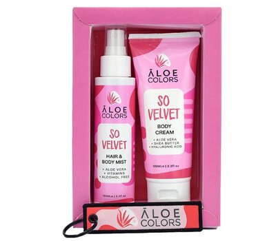  ALOE COLORS Promo So Velvet με Body Cream Ενυδατική Κρέμα Σώματος, 100ml & Hair & Body Mist Ενυδατικό Σπρέι Σώματος & Mαλλιών, 100ml, fig. 1 