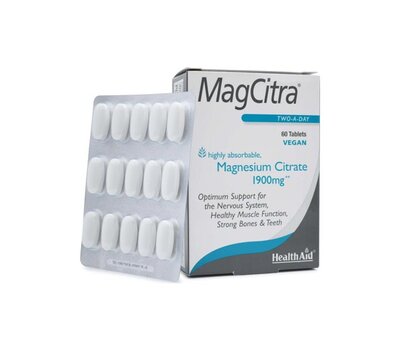  HEALTH AID MagCitra (Magnesium Citrate) 1900mg, 60Tabs, fig. 1 