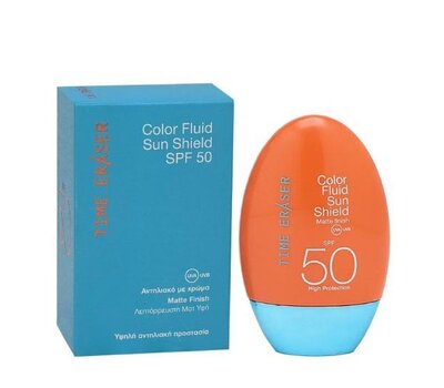  PANTHENOL Time Eraser Fluid Αντιηλιακό Προσώπου Για Ματ Υφή Με Χρώμα spf50, 50ml, fig. 1 