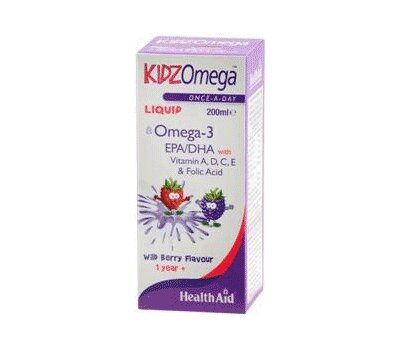  HEALTH AID Kidz Omega Παιδικά Ιχθυέλαια Υγρό Πόσιμο 200ml, fig. 1 