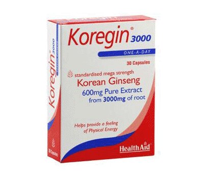  HEALTH AID Koregin 3000 (Korean Ginseng) 30Caps, fig. 1 
