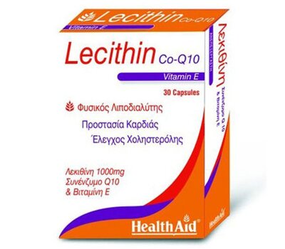  HEALTH AID Lecithin 1000mg + Vitamin E 45iu + CoQ10 10mg 30Caps, fig. 1 