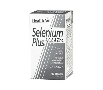  HEALTH AID Selenium Plus (Vitamins A, C, E, Zinc) 60 Veg Tabs, fig. 1 