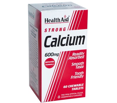  HEALTH AID CALCIUM strong 600mg 60 Chew Tabs, fig. 1 