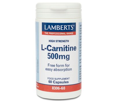 LAMBERTS L-Carnitine 500 mg Καρνιτίνη 60 Caps