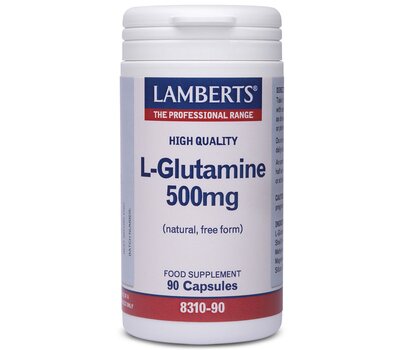 LAMBERTS L-Glutamine 500mg Γλουταμίνη 90 Caps
