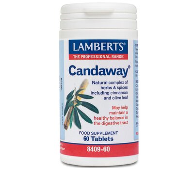 LAMBERTS Candaway Ισορροπία στο Πεπτικό Σύστημα 60 Tablets