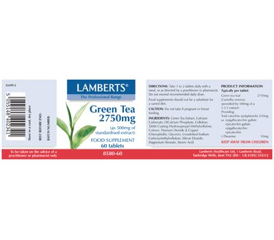  LAMBERTS Green Tea 5000mg 60Tabs, fig. 2 