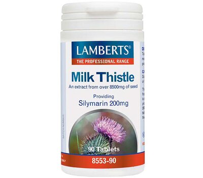 LAMBERTS Milk Thistle Providing Silymarin 200mg 90 Tablets