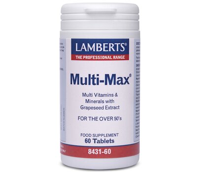 LAMBERTS Multi-Max Υψηλής Δραστικότητας Πολυβιταμίνη για Άτομα 50+ Ετών 60 Tablets