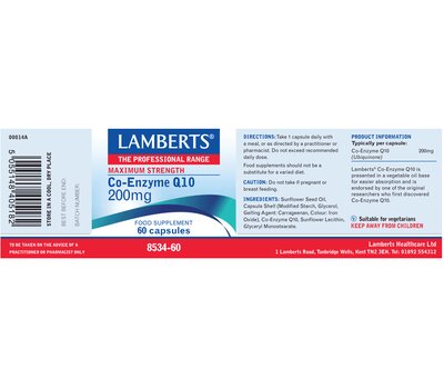 LAMBERTS Co-Enzyme Q10 200mg 60Caps, fig. 2 