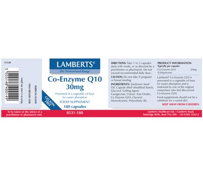  LAMBERTS Co-Enzyme Q10 30mg 30Caps, fig. 2 