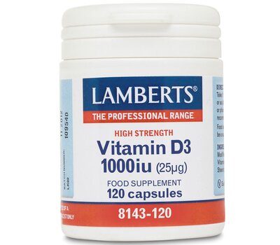 LAMBERTS Vitamin D3 1000iu (25μg) 120 Tablets