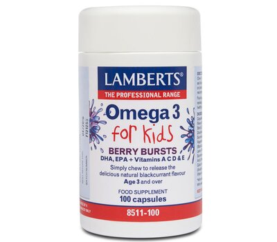 LAMBERTS Omega 3 for Kids, 100 Capsules