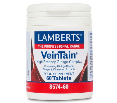 LAMBERTS Veintain Συμπλήρωμα βελτίωσης της Περιφερικής Κυκλοφορίας με Θερμογενές Αποτέλεσμα (Ψυχρά Άκρα) 60 Κάψουλες