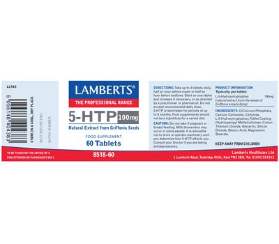  LAMBERTS 5-HTP 100mg 60Tabs, fig. 2 