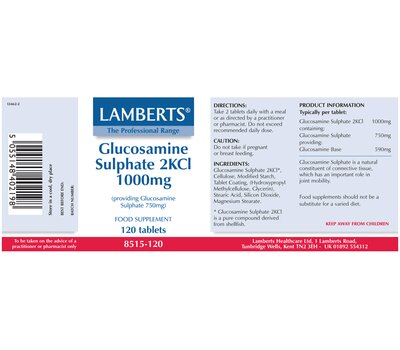 Lamberts Glucosamine Sulphate 1000mg 120Tabs, fig. 3 