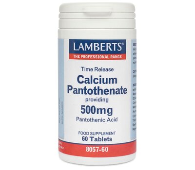 LAMBERTS Calcium Pantothenate 500mg (B5) 60 Ταμπλέτες
