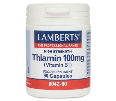 LAMBERTS Thiamin 100mg (B1) Θειαμίνη 90 Κάψουλες