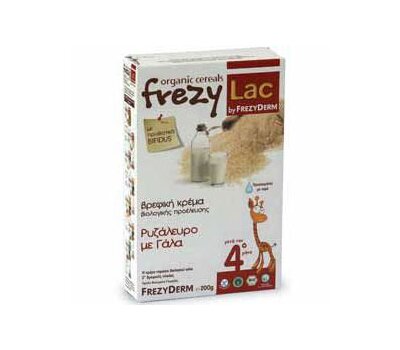  Frezyderm Frezylac Bio Cereal Βρεφική Κρέμα Βιολογικής Προέλευσης Ρυζάλευρο Με Γάλα, 200g, fig. 1 