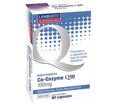 LAMBERTS Co-Enzyme Q10 100mg 60 Capsules